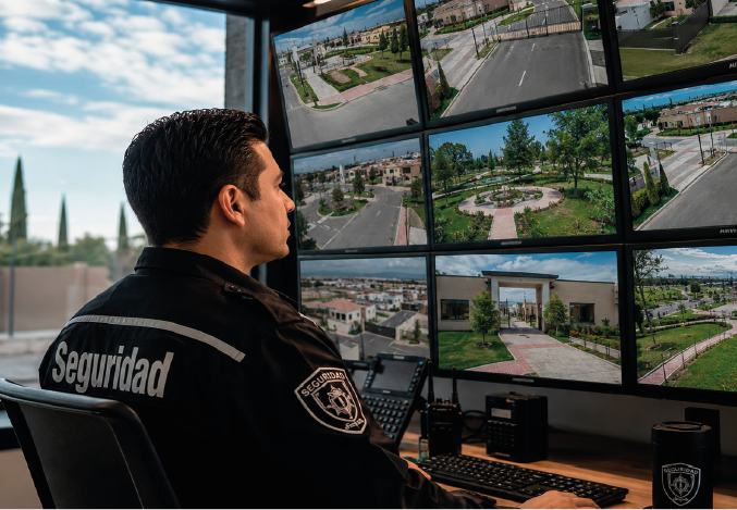 Seguridad inteligente con monitoreo 24/7