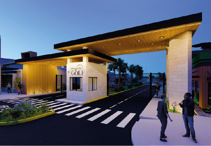 Pórtico monumental – Urbanización El Golf, Huacho